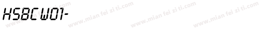 HSBC W01字体转换